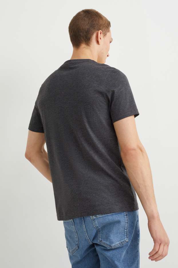 Bărbați - Tricou - gri închis melanj