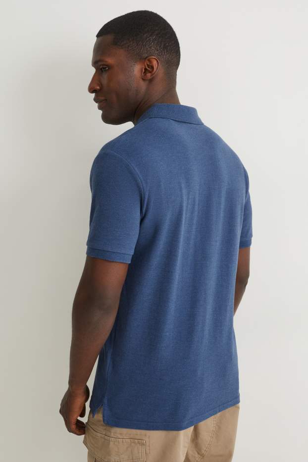 Heren - Poloshirt - donkerblauw