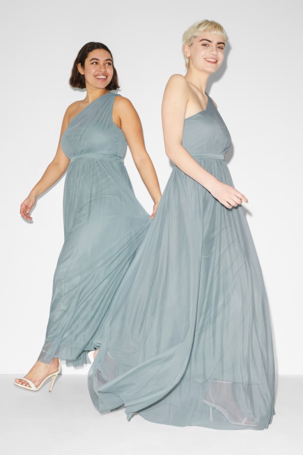 Women - Fit & flare dress - partywear - turquoise