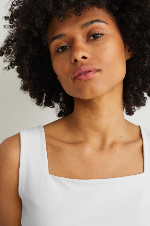 Damen - Top - cremeweiss