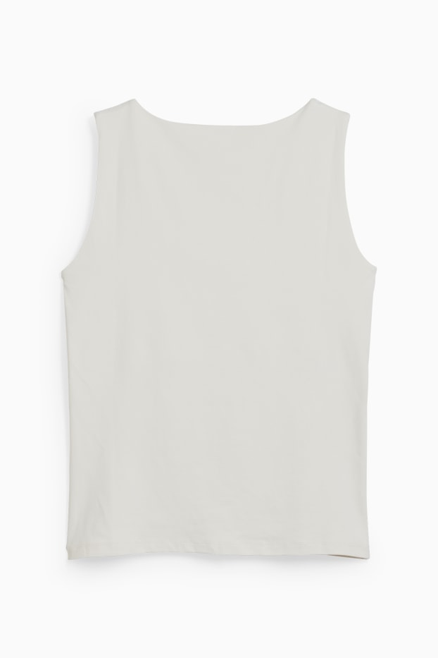 Damen - Top - cremeweiss