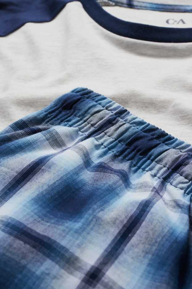 Men - Short pyjamas - light gray-melange