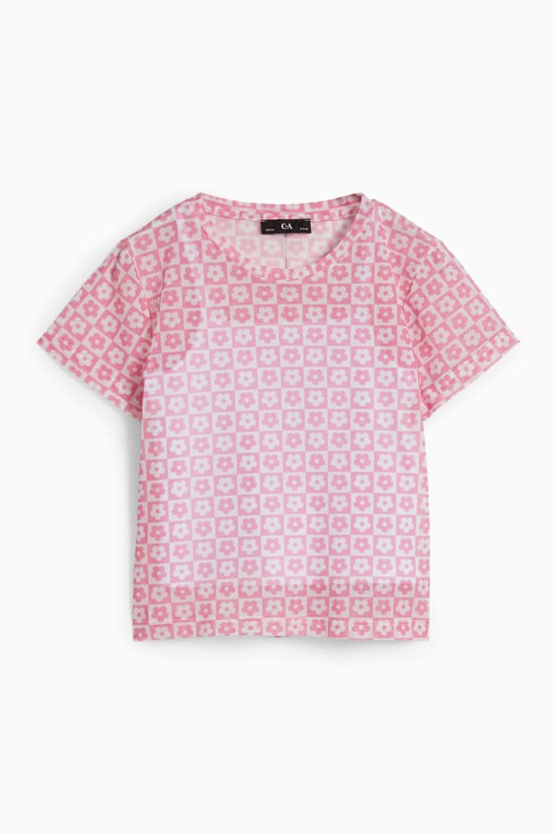 Enfants filles - Ensemble - T-shirt et top - 2 pièces - rose