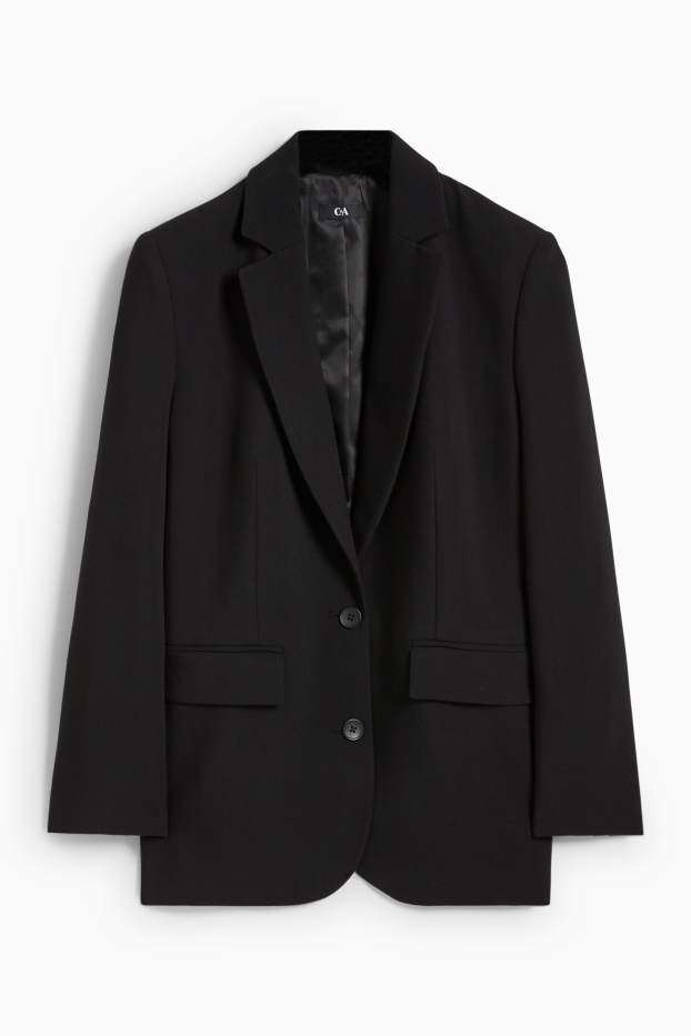 Dames - Oversized blazer - zwart