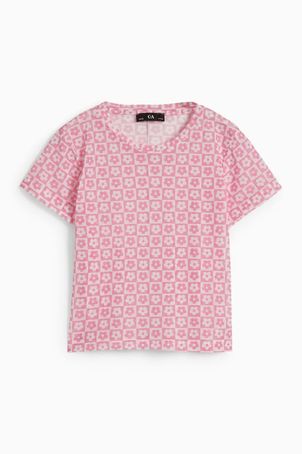 Enfants filles - Ensemble - T-shirt et top - 2 pièces - rose