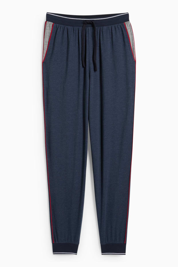 Hommes - Pantalon de pyjama - bleu foncé