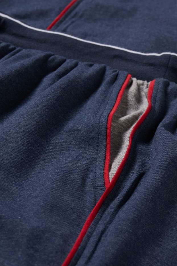 Hommes - Pantalon de pyjama - bleu foncé