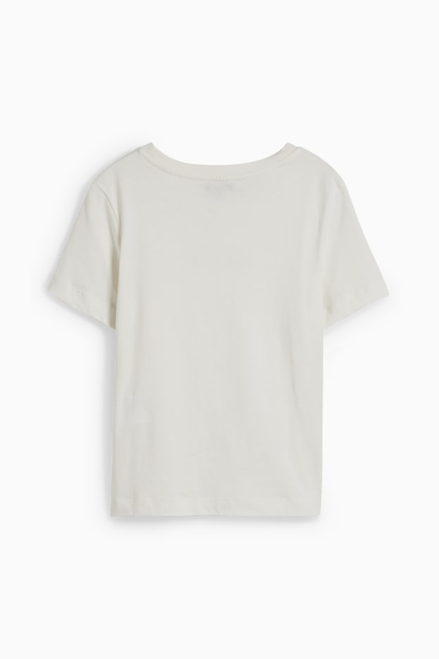 Femmes - T-shirt - blanc crème