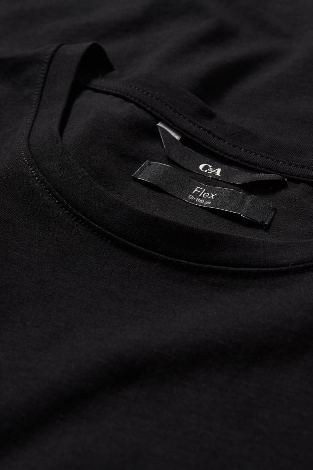 Herren - T-Shirt - Flex - schwarz
