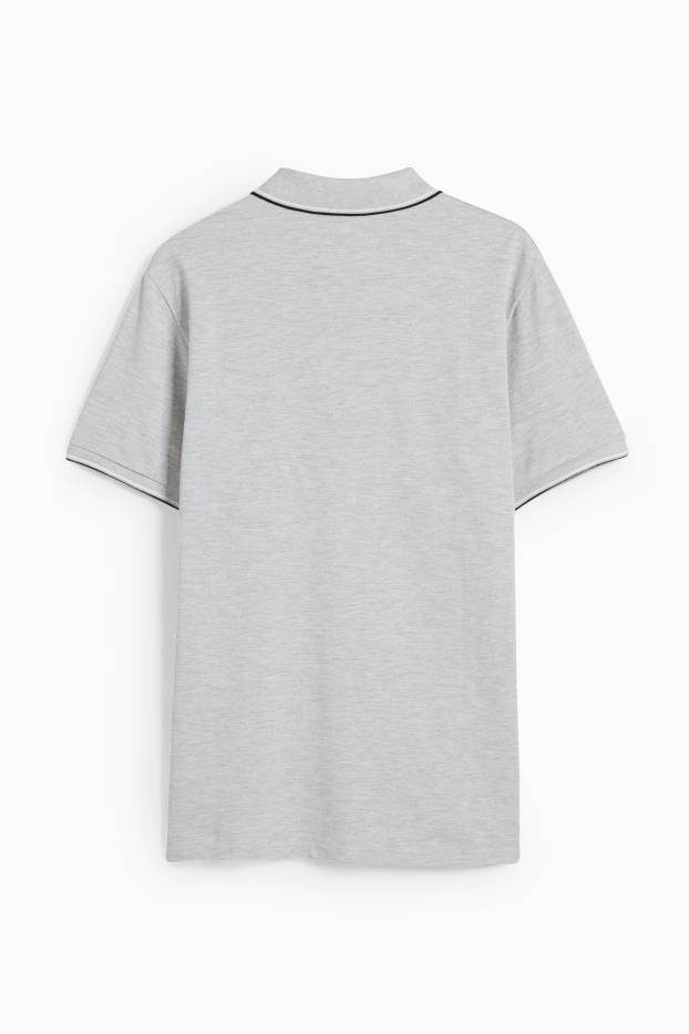 Hommes - Polo - gris clair chiné