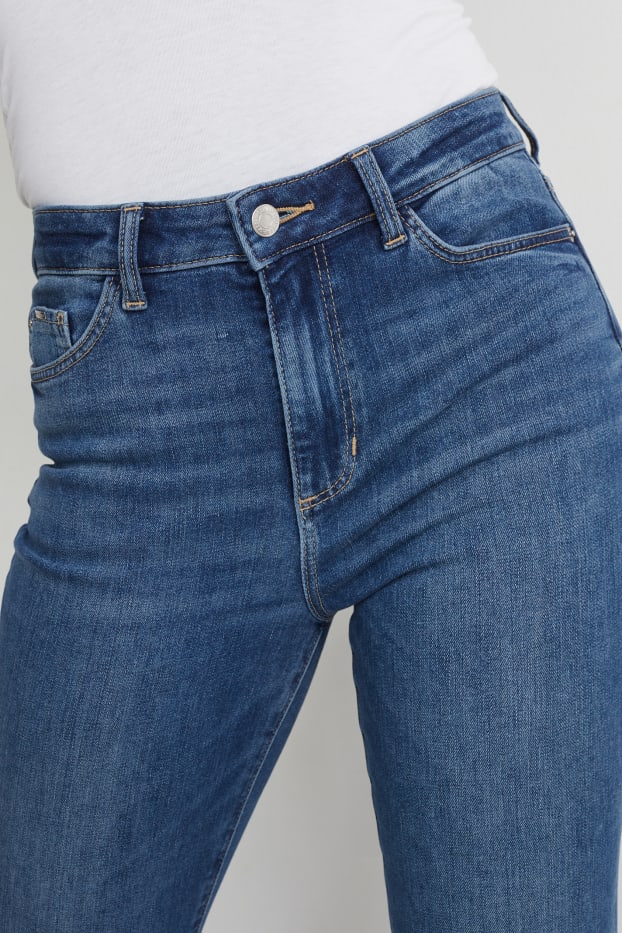 Dona - Bootcut jeans - high waist - texà blau
