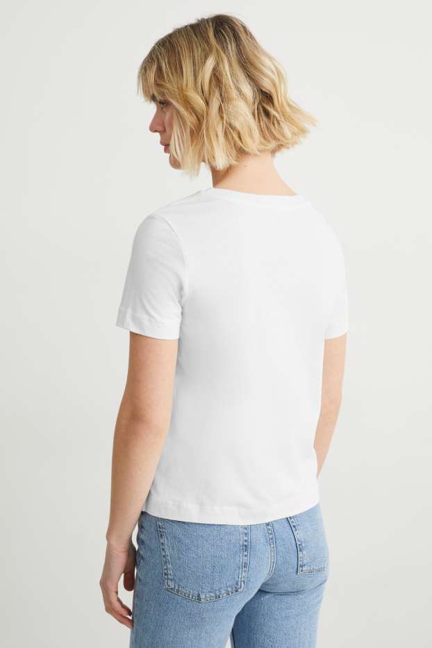 Femmes - T-shirt - blanc crème