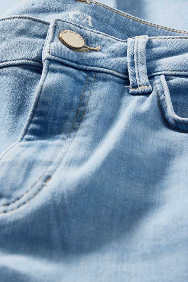 Dona - Straight jeans - mid waist - texà blau clar