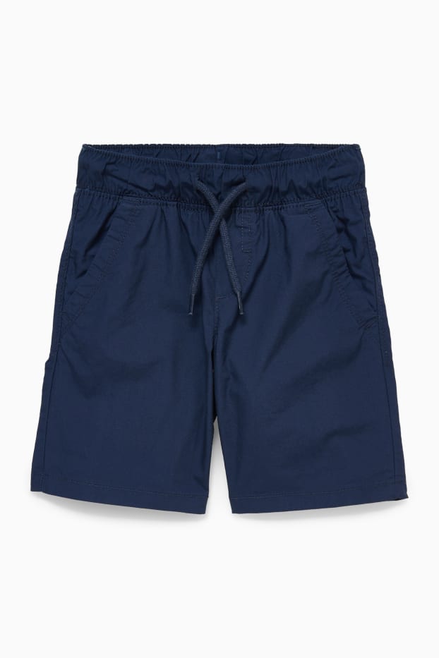 Kinder Jungen - Set - Kurzarmshirt und Shorts - 2 teilig - dunkelblau