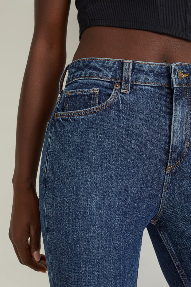 Femmes - Straight jean - high waist - LYCRA® - jean bleu