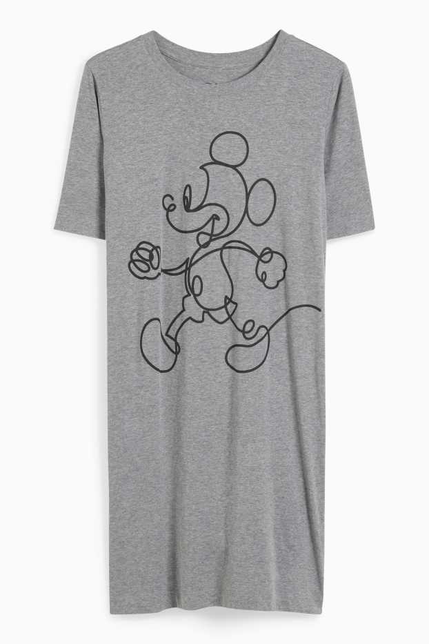 Women - Nightshirt - Mickey Mouse - gray-melange