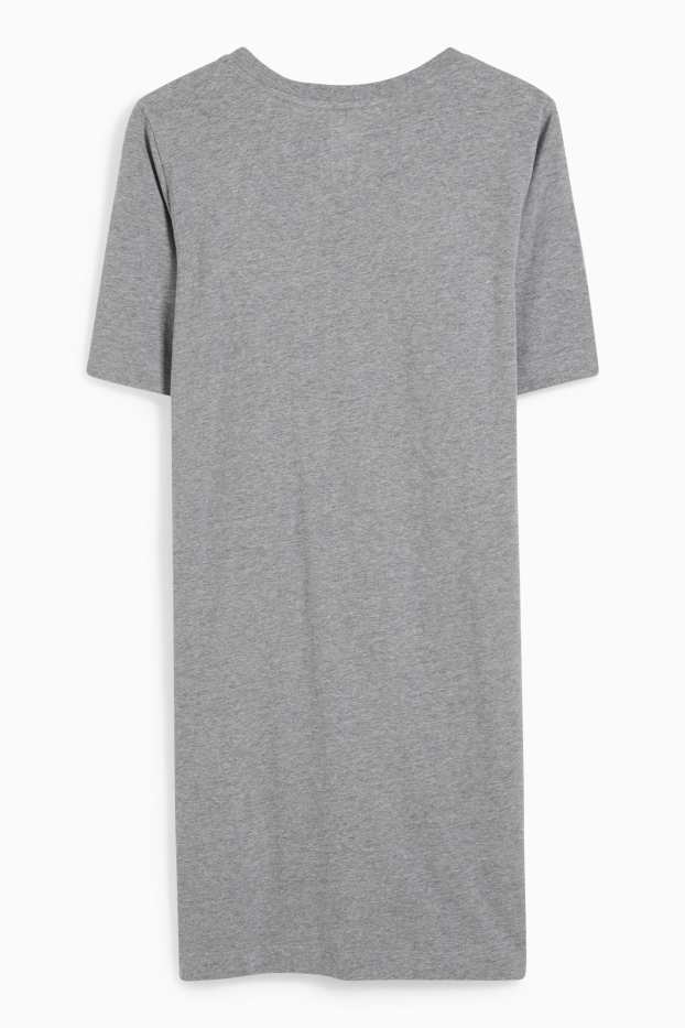 Women - Nightshirt - Mickey Mouse - gray-melange