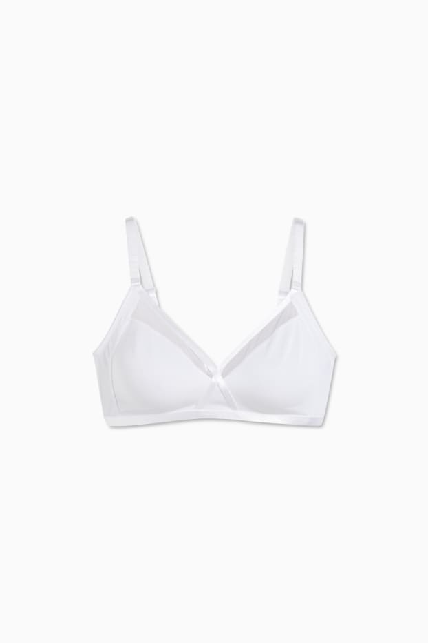 Women - Non-wired bra - white