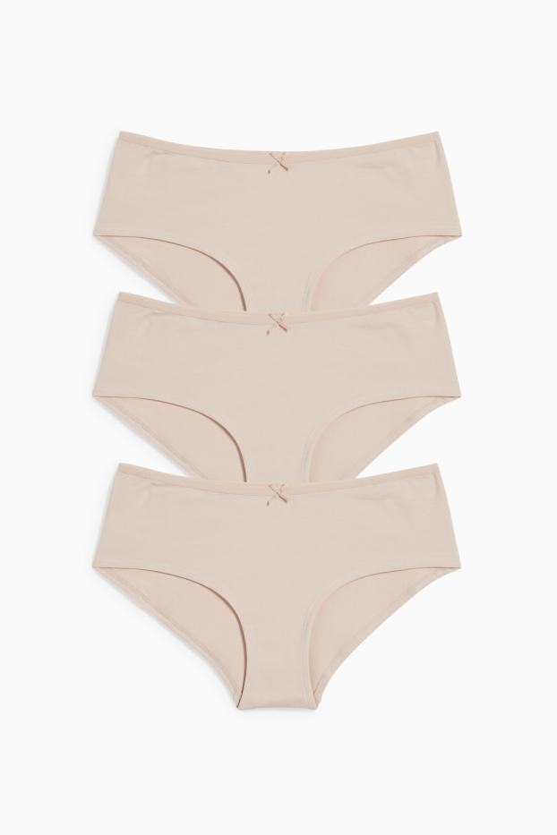 Donna - Confezione da 3 - coulotte - beige chiaro