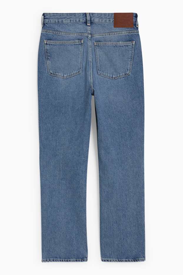 Femei - Straight jeans - talie înaltă - denim-albastru