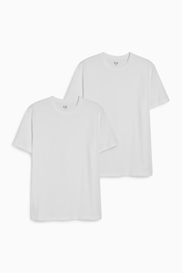 Herren - Multipack 2er - Unterhemd - weiss