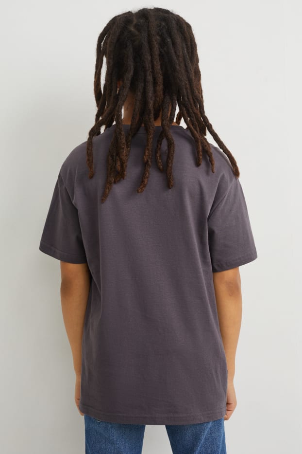 Enfants garçons - Minecraft - T-shirt - gris foncé