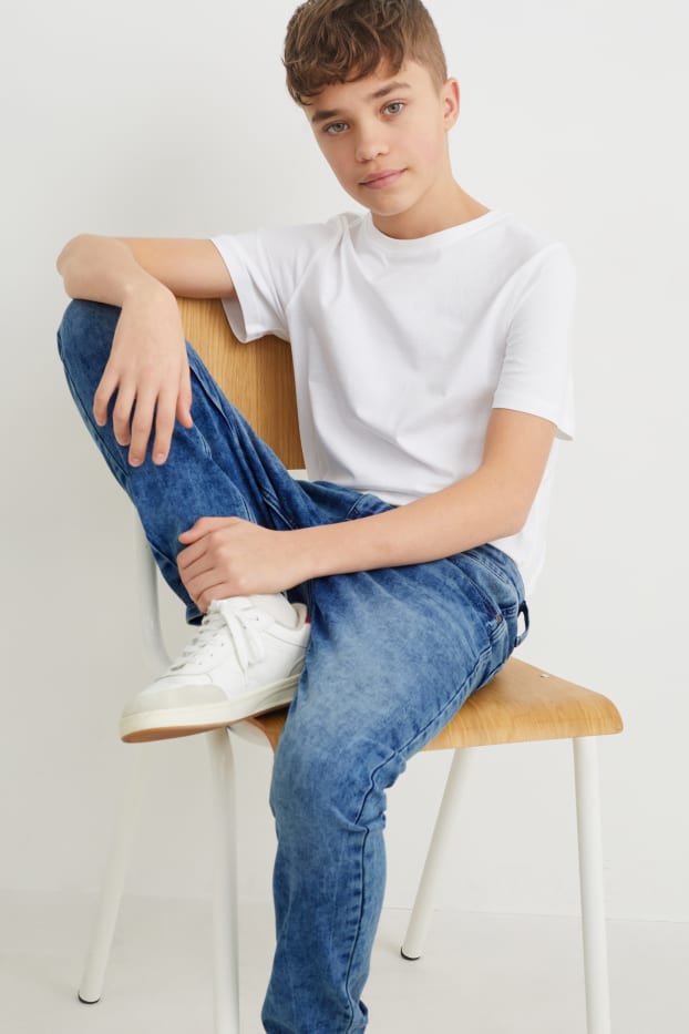 Copii - Băieți - Slim jeans - jog denim - denim-albastru