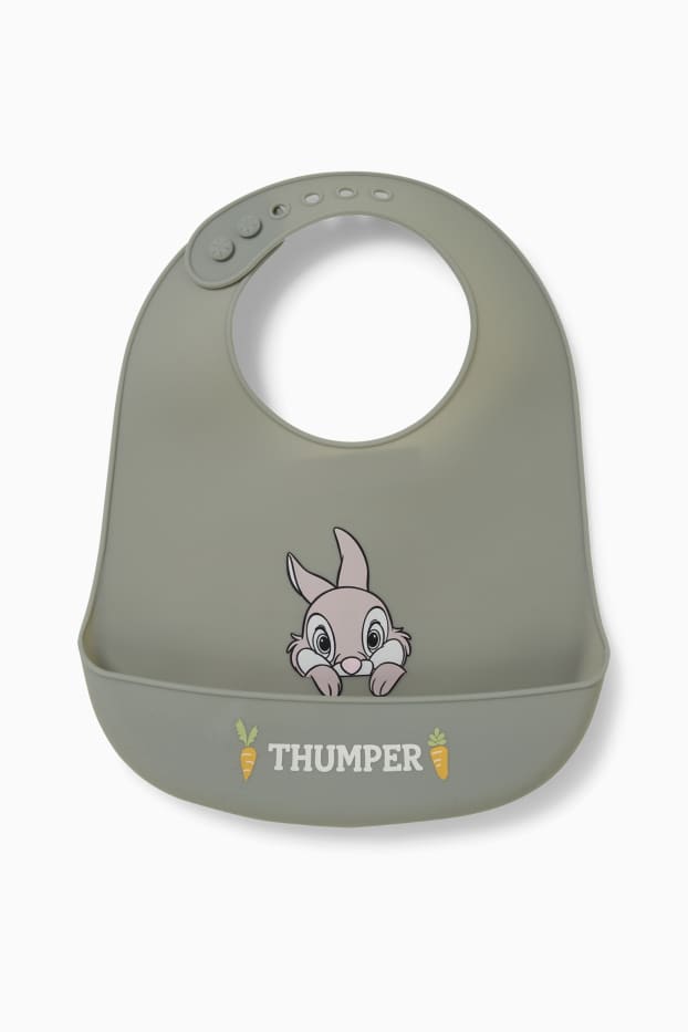 Unisex - Bambi - Silikon-Lätzchen - grau