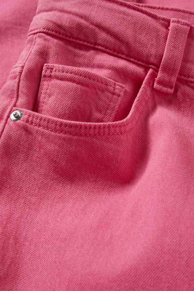 Dona - Loose fit jeans - high waist - LYCRA® - fúcsia