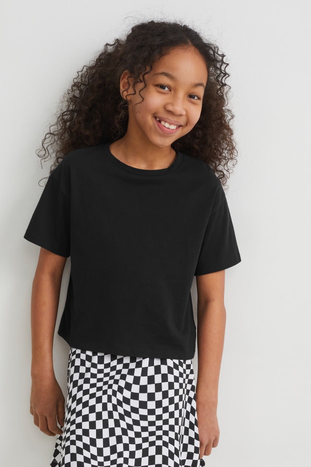 Kinderen: meisjes - T-shirt - zwart