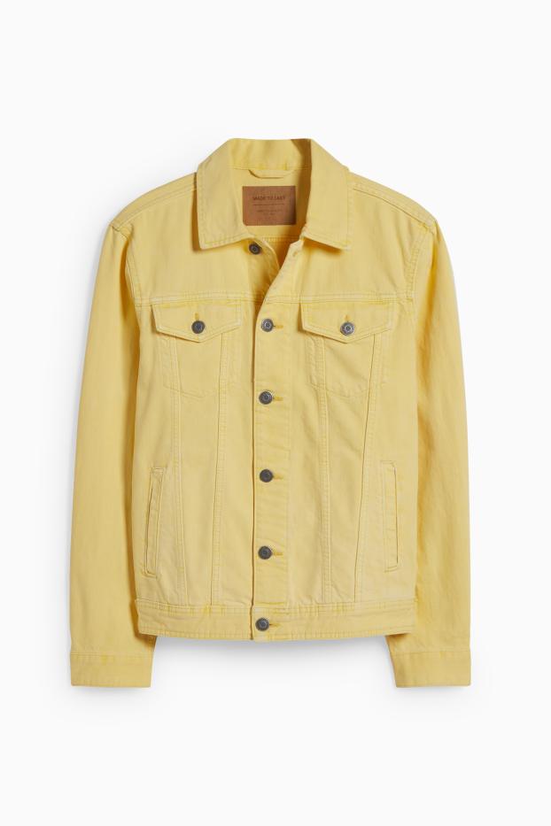 Hombre - Cazadora vaquera - amarillo claro