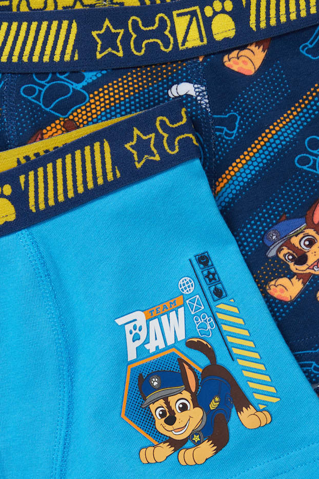 Niños: niños - Pack de 2 - La Patrulla Canina - boxers - azul / azul oscuro