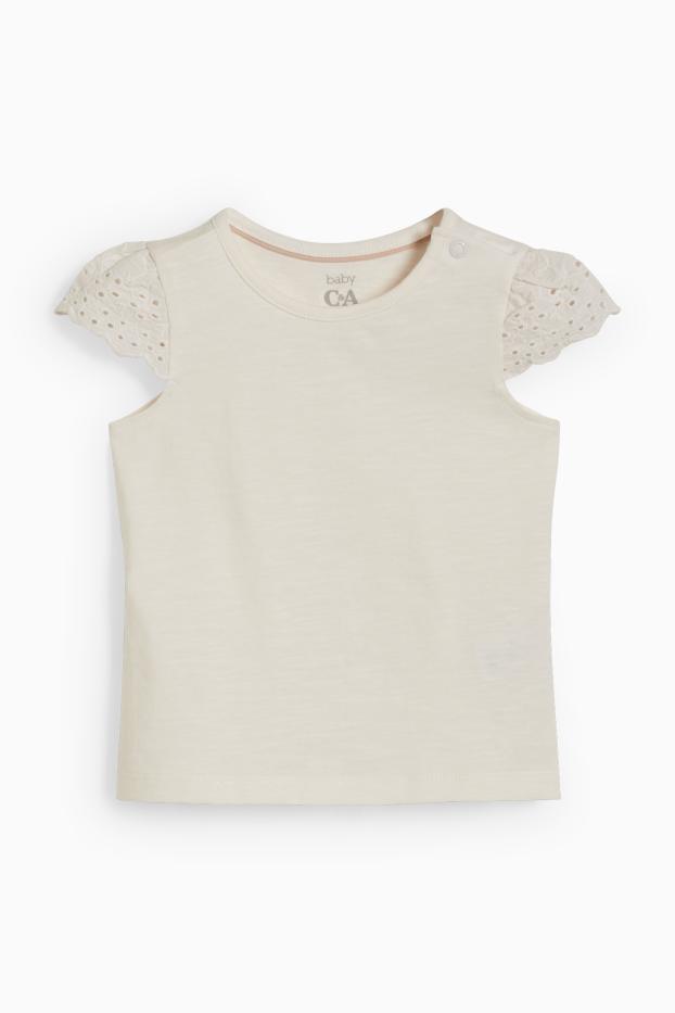 Bébés filles - Ensemble pour bébé - 2 pièces - blanc crème