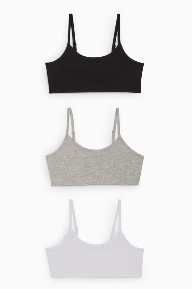 Nena - Paquet de 3 - bustier - gris clar jaspiat