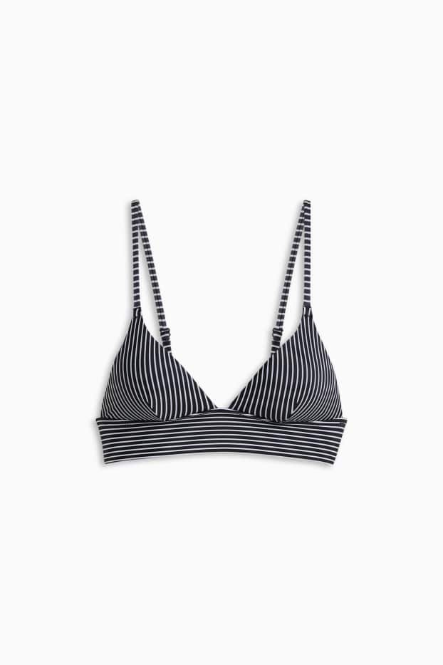 Damen - Bikini-Top - Triangel - wattiert - LYCRA® XTRA LIFE™ - schwarz / weiß