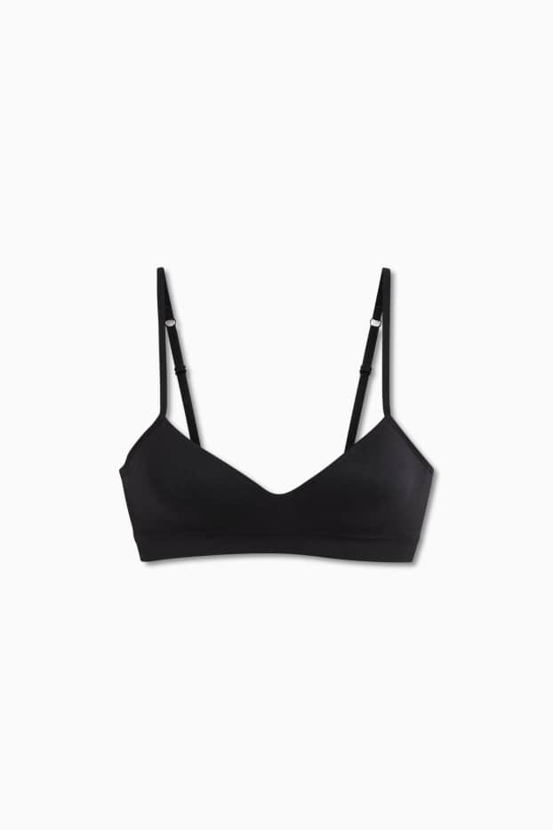 Donna - Reggiseno senza ferretti - DEMI - imbottito - nero