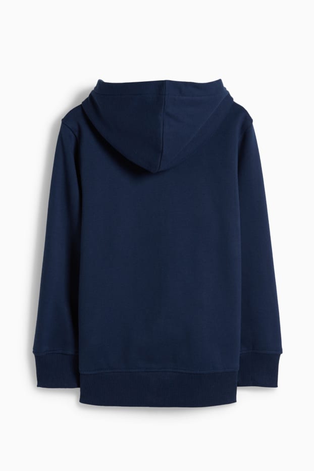 Enfants garçons - Sweat zippé à capuche - genderneutral - bleu foncé