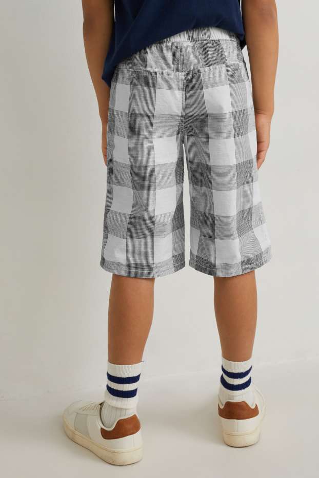 Kinderen: jongens - Set van 2 - shorts - donkerblauw