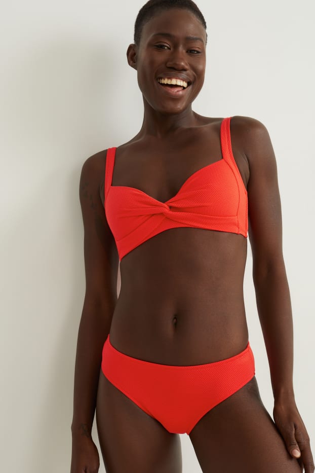 Women - Bikini top - padded - non-wired - LYCRA® XTRA LIFE™ - red