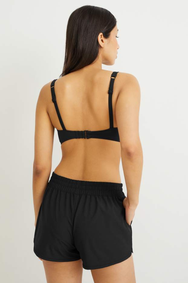 Damen - Badeshorts - schwarz