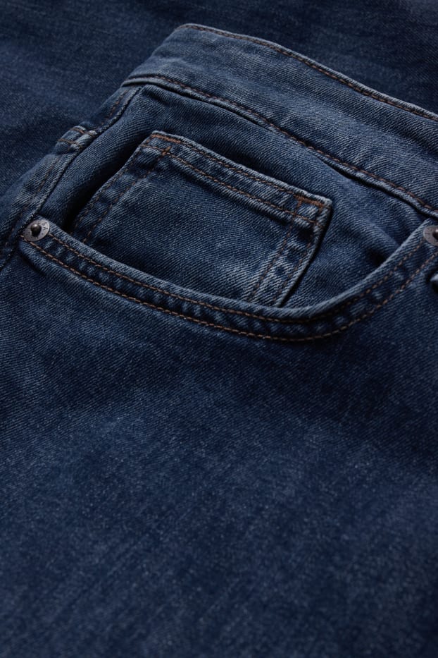 Bărbați - Straight jeans - LYCRA® - denim-albastru închis