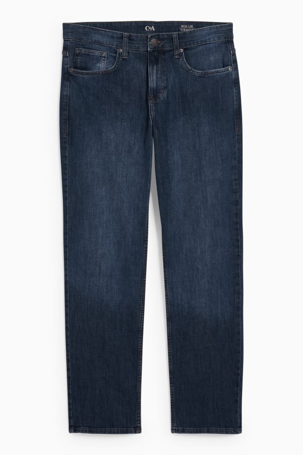 Bărbați - Straight jeans - LYCRA® - denim-albastru închis