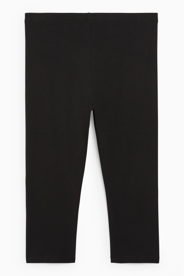 Damen - Capri-Leggings  - schwarz