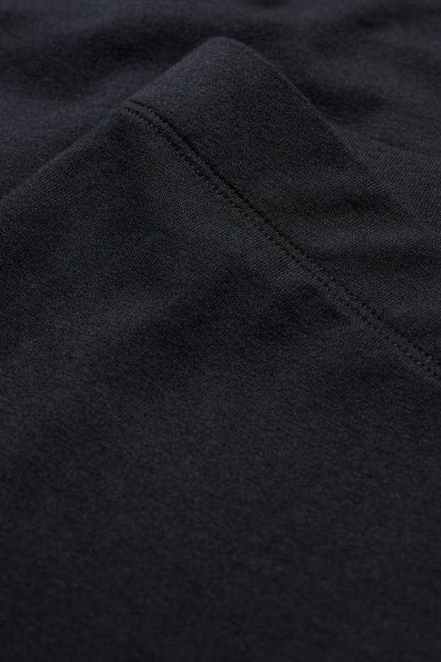 Damen - Capri-Leggings  - schwarz