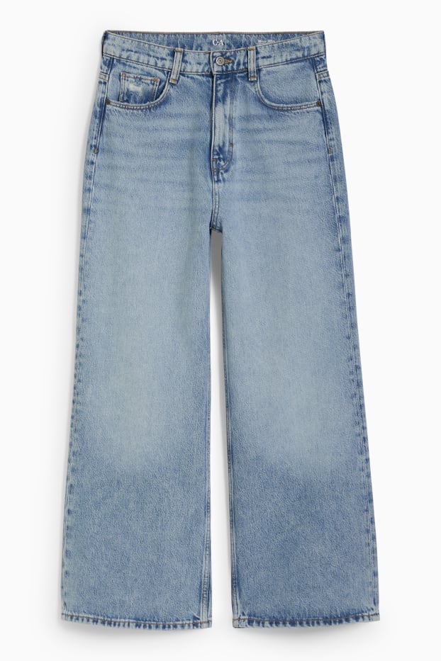 Femei - Loose fit jeans - talie înaltă - denim-albastru deschis