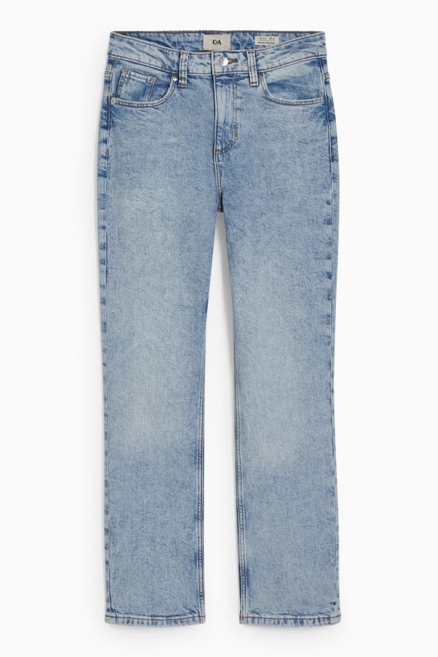 Damen - Straight Jeans - High Waist - LYCRA® - helljeansblau