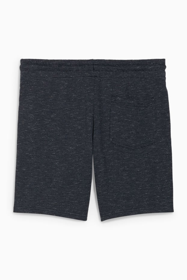 Home - Pantalons curts de xandall - blau fosc jaspiat