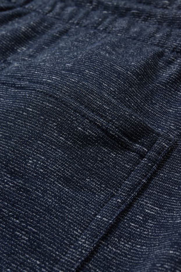 Home - Pantalons curts de xandall - blau fosc jaspiat