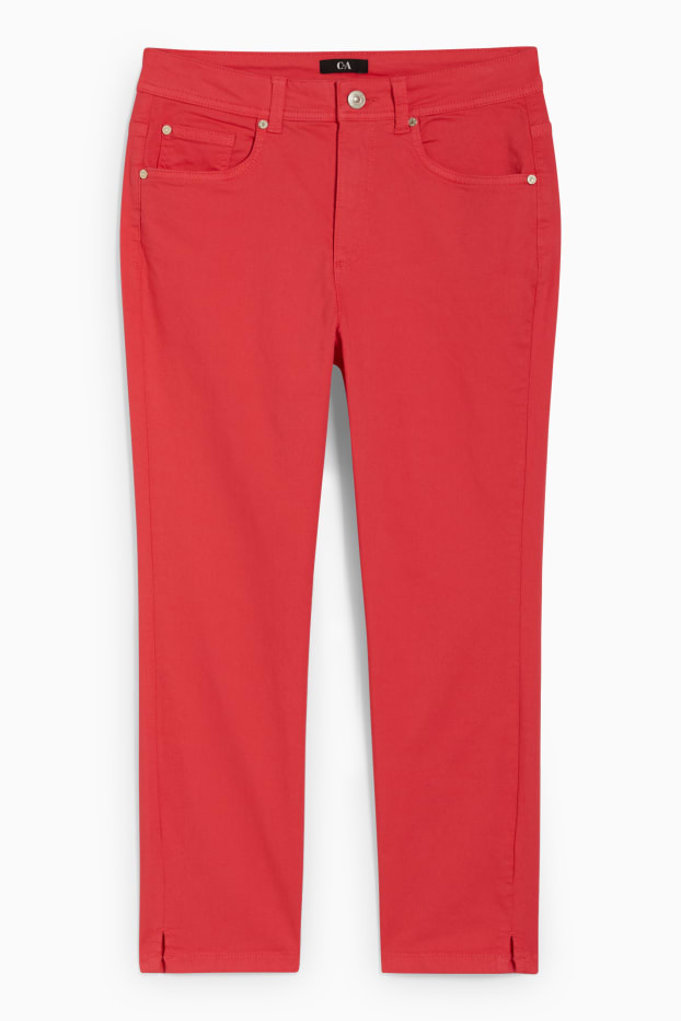 Donna - Pantaloni - vita media - skinny fit - fucsia
