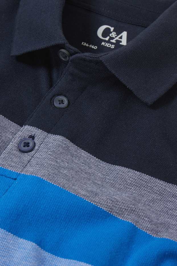Kinderen: jongens - Poloshirt - donkerblauw